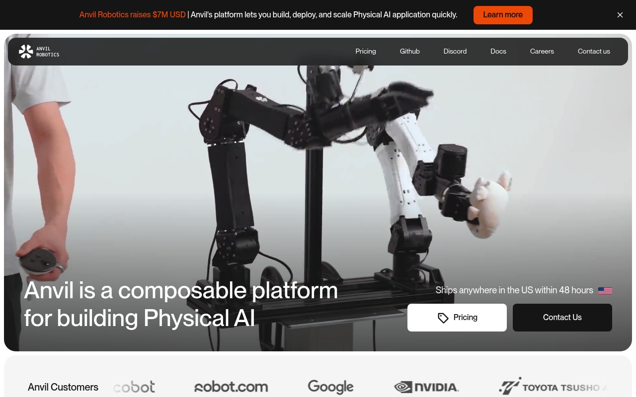 Anvil Robotics website