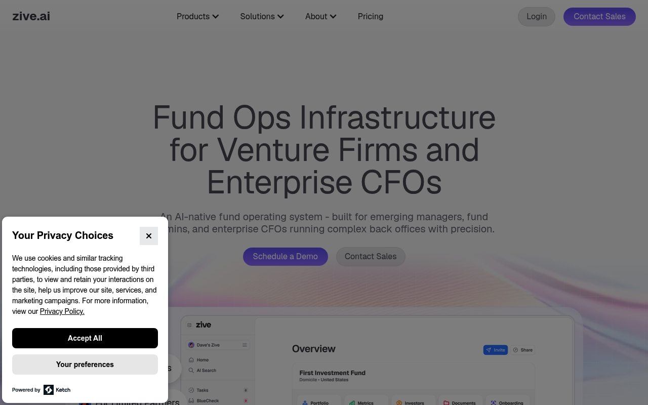 Zive AI website