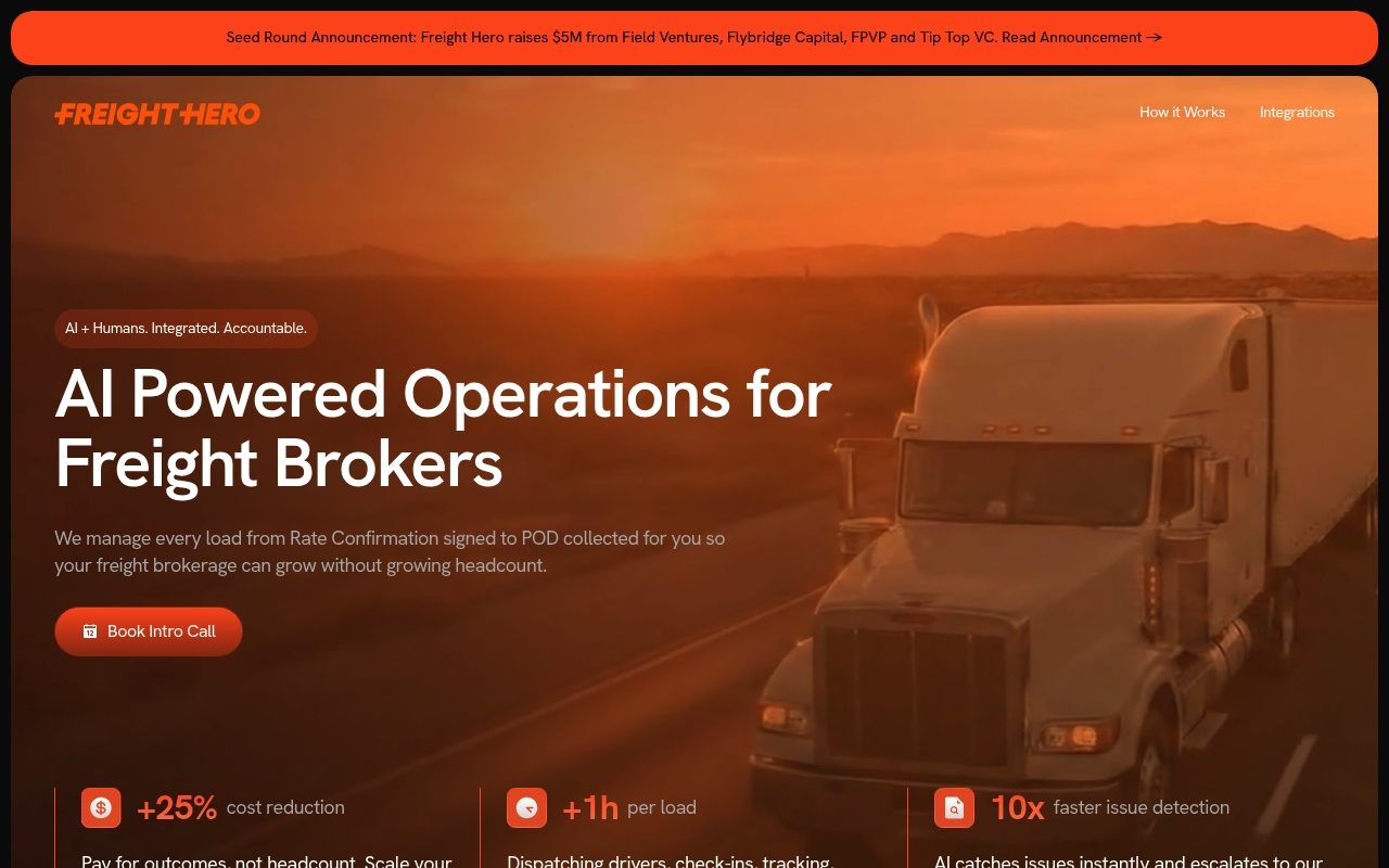Freight Hero website