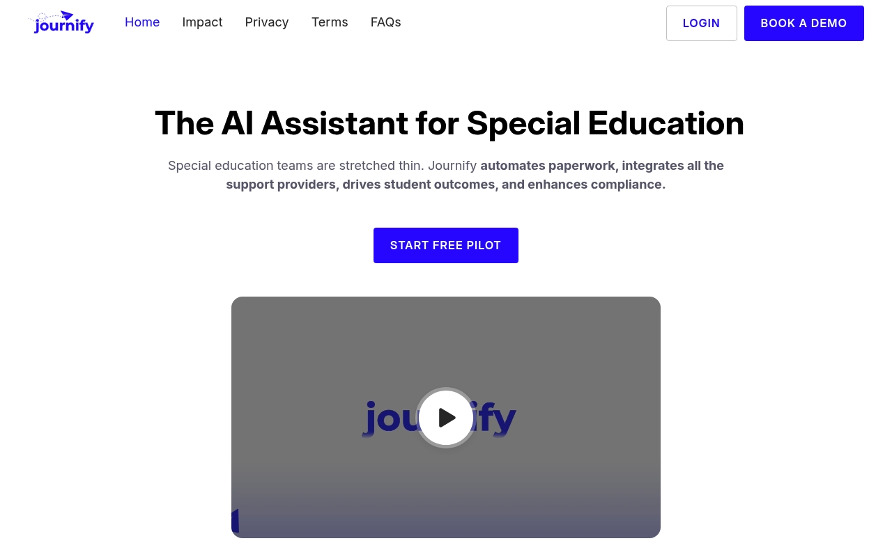 Journify Learning website
