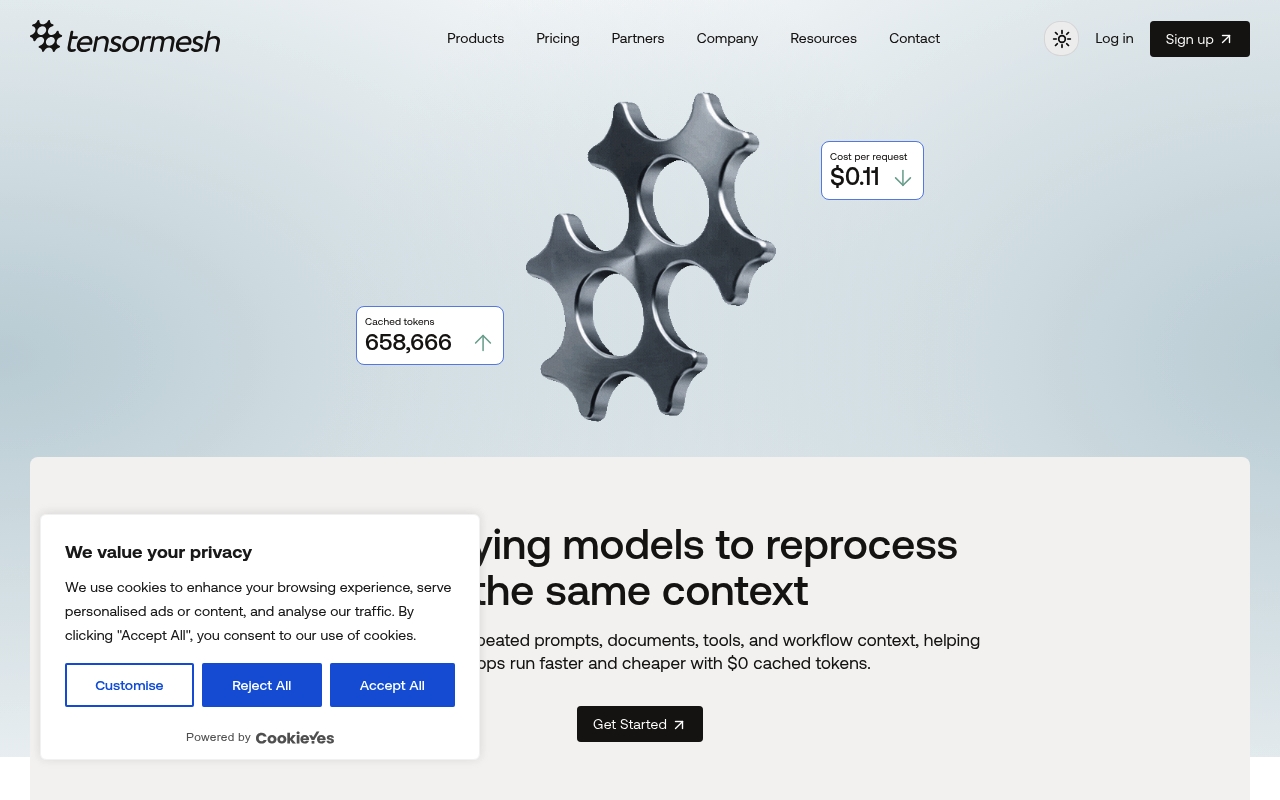 Tensormesh website