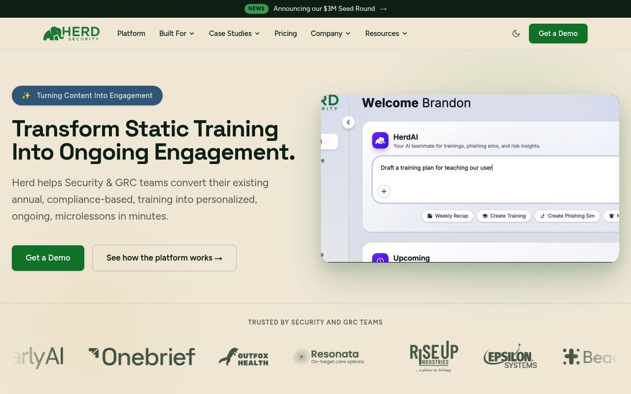 Herd Security website