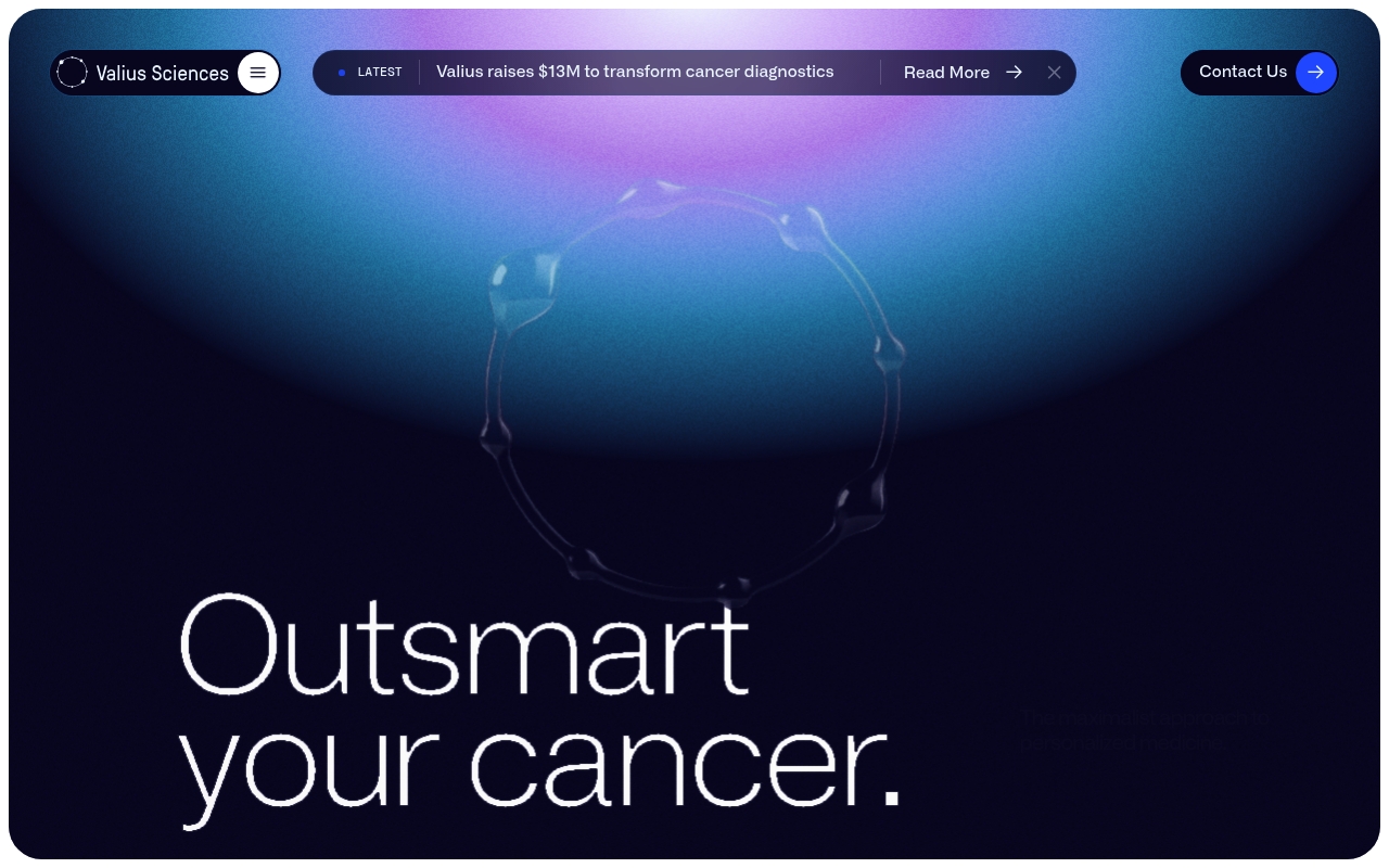 Valius Sciences website