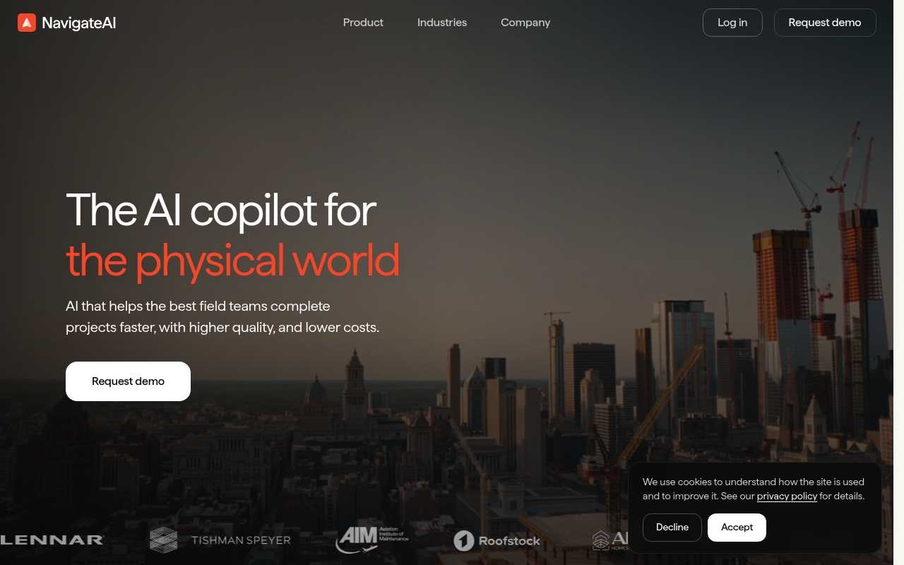 NavigateAI website