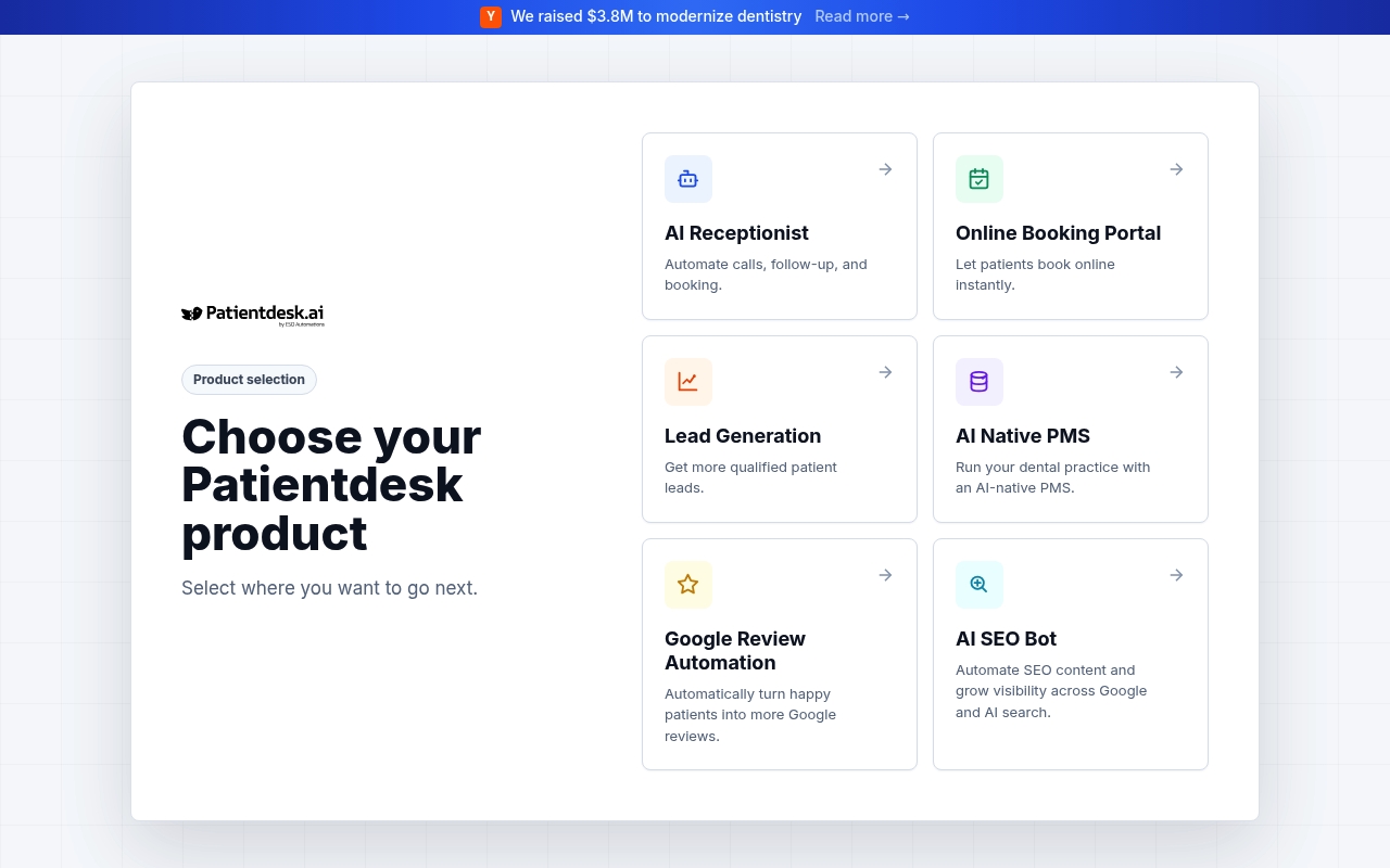 Patientdesk.ai website