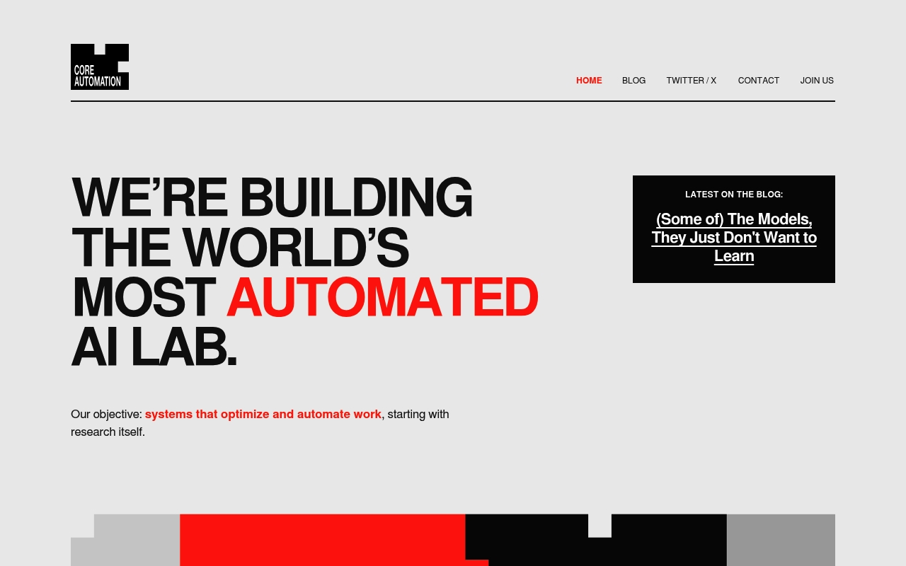 Core Automation website