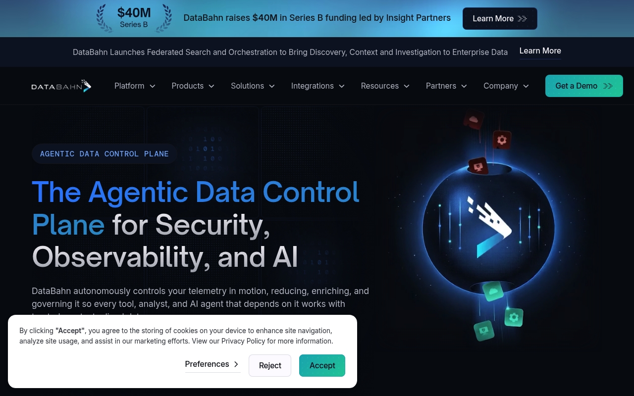 DataBahn.ai website