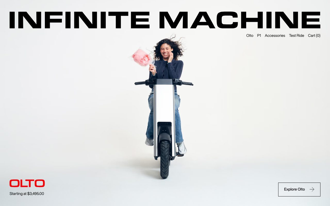 Infinite Machine website