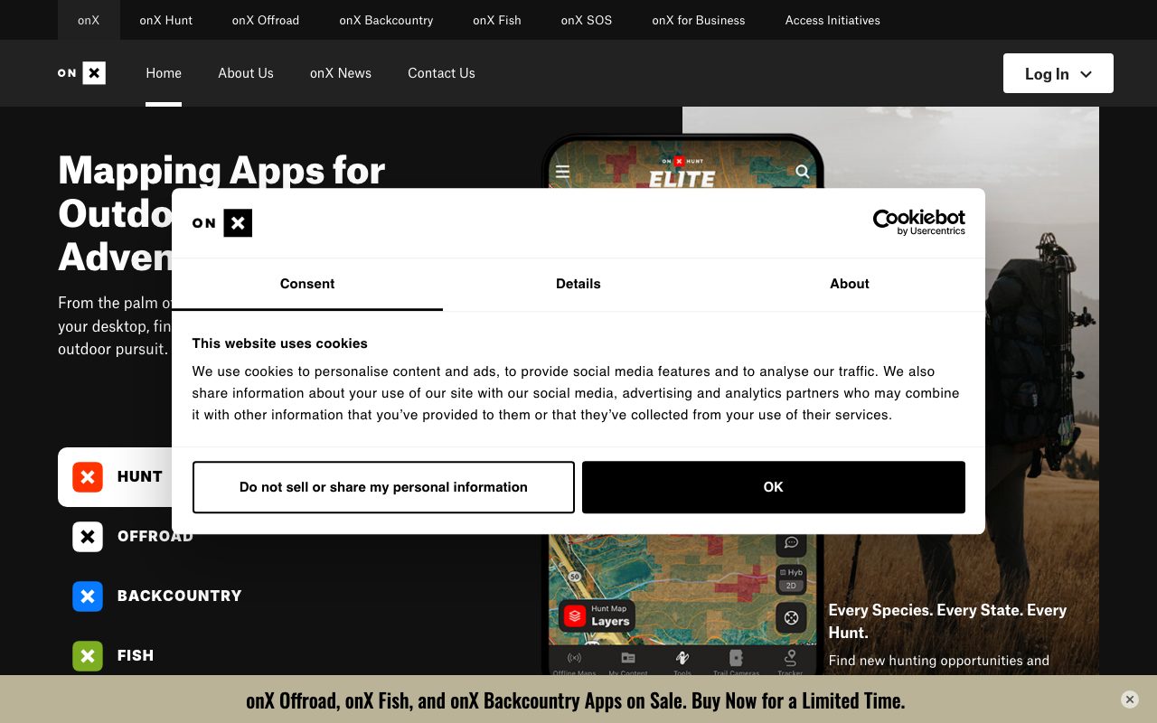 onX website