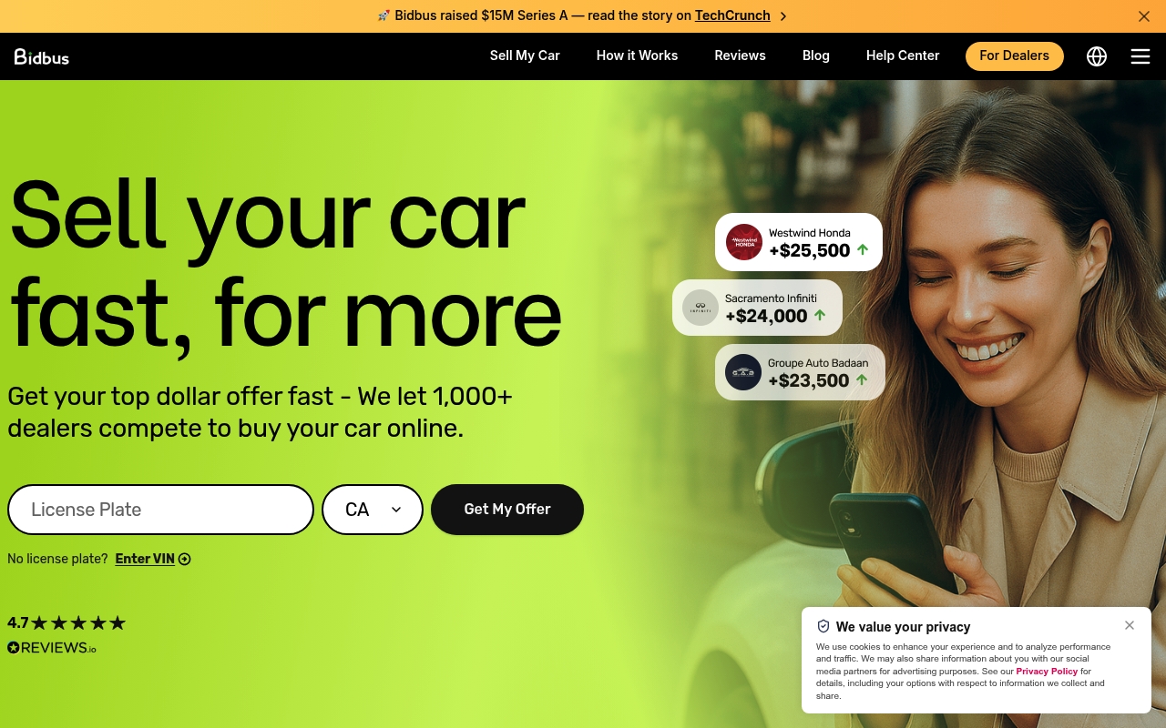 Bidbus website