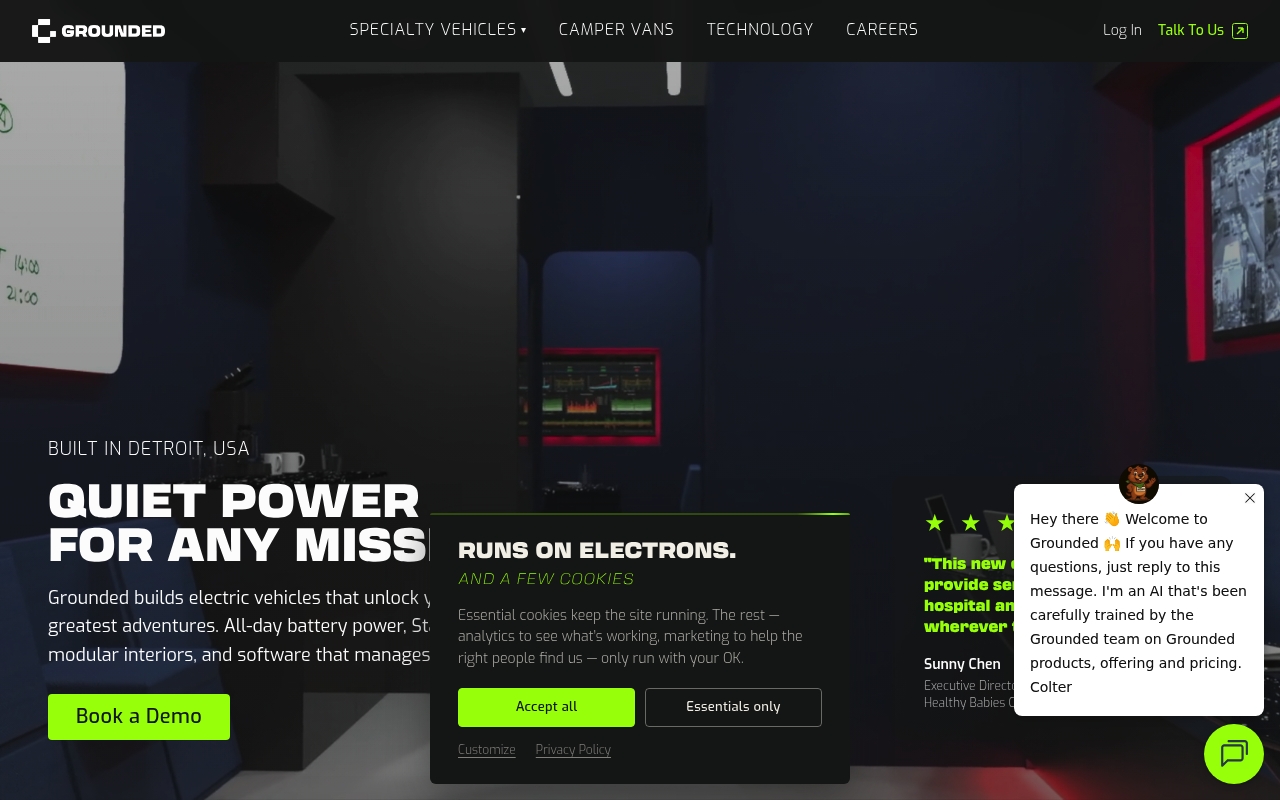Grounded website