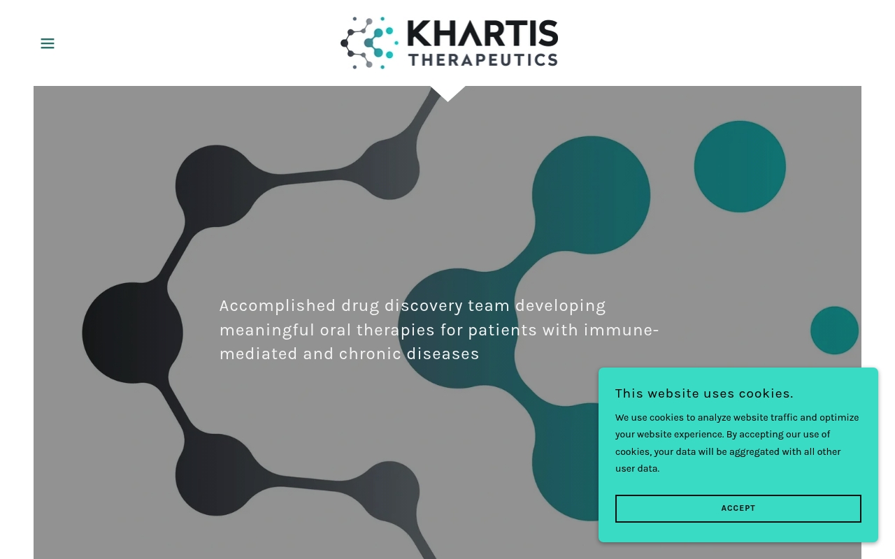 Khartis Therapeutics website