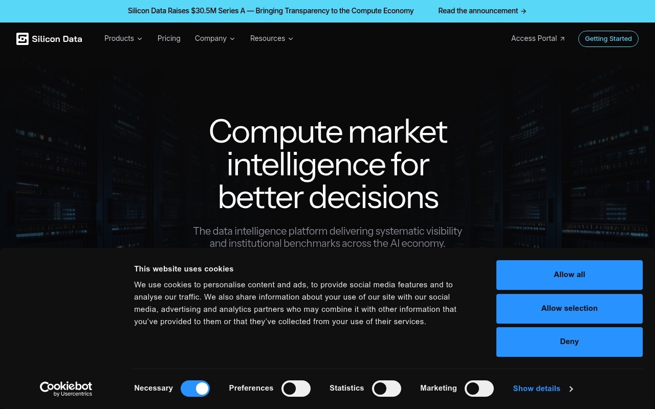 Silicon Data website