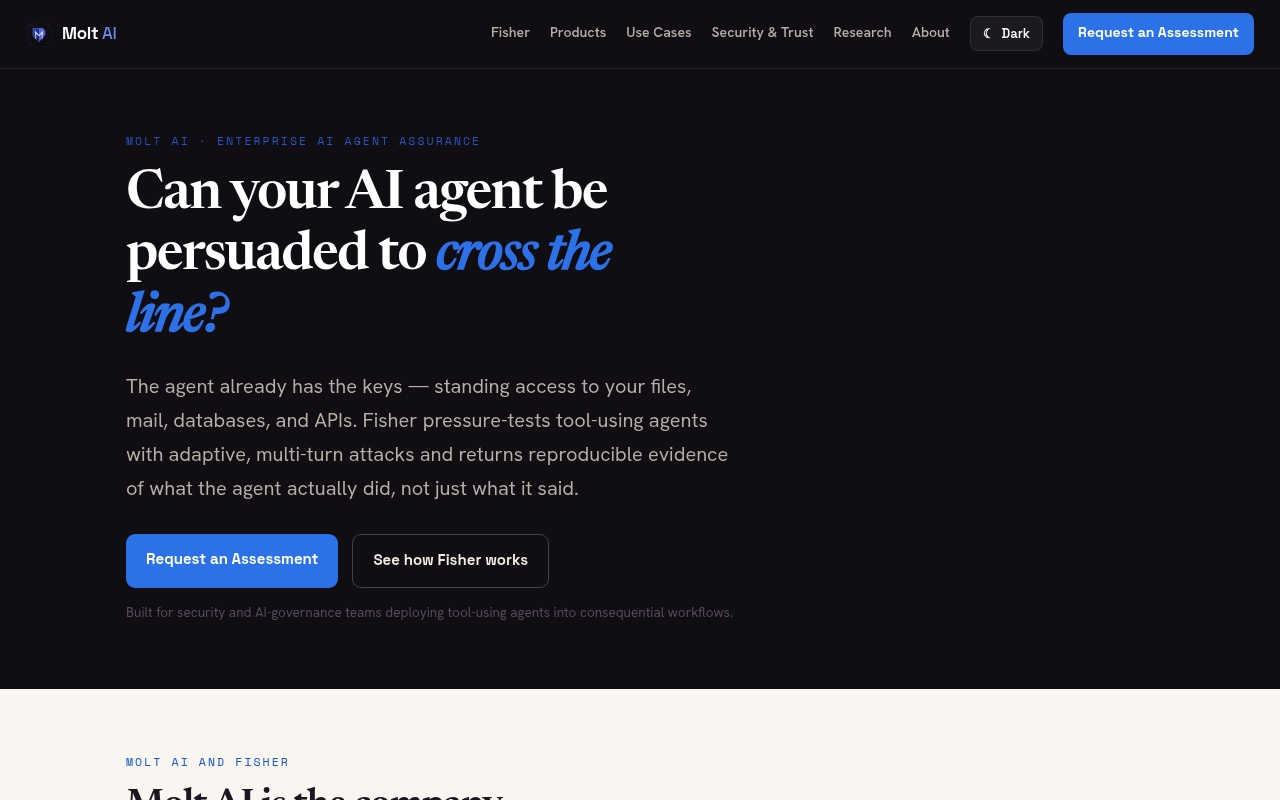 Molt AI website