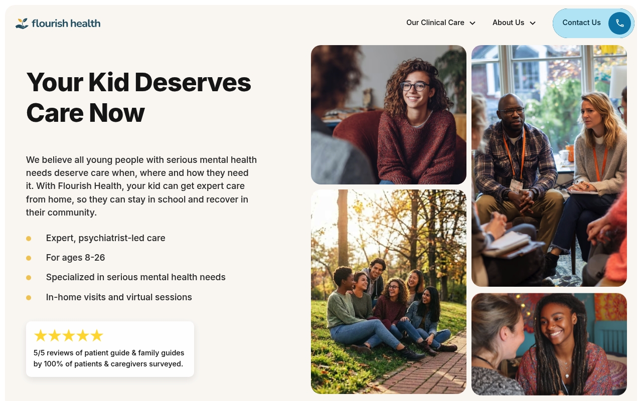 Flourish Health website