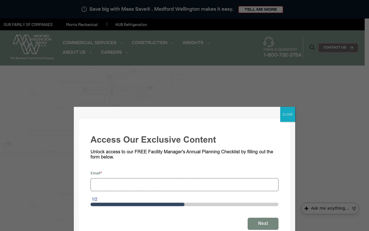 Medford Wellington Service website