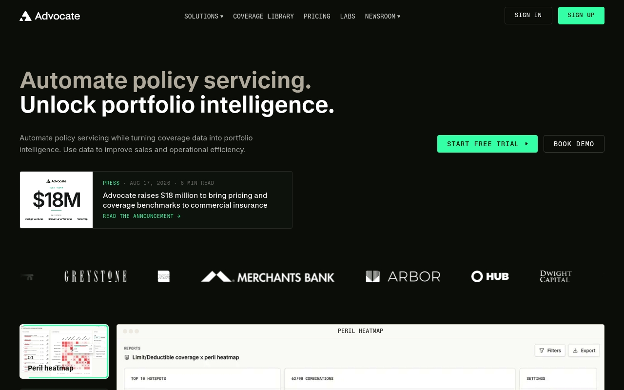 Advocate Technologies website