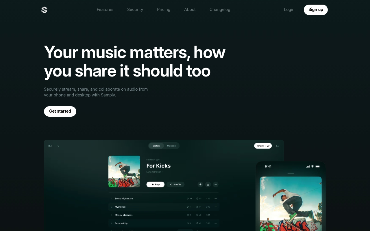 Samply website