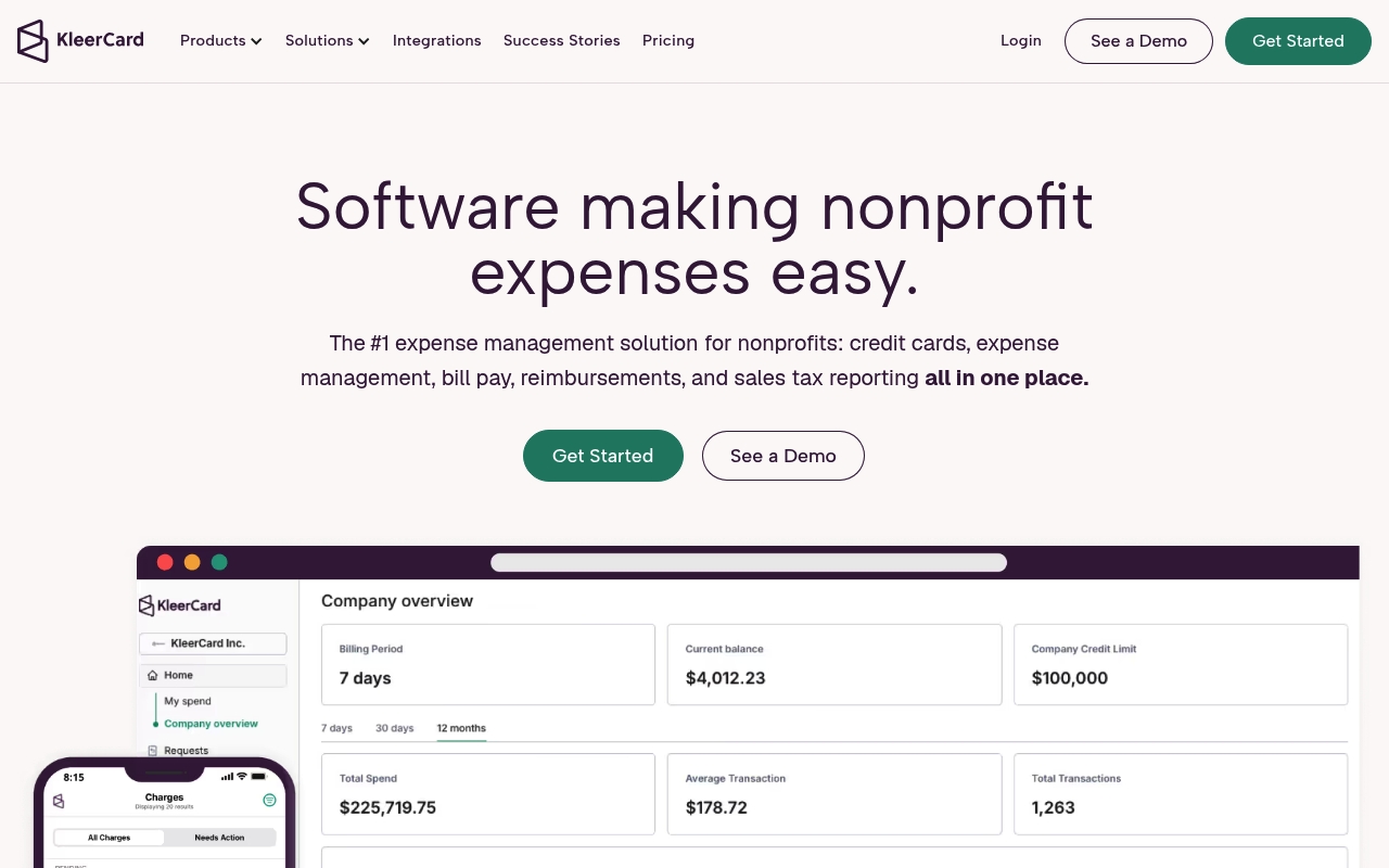 KleerCard website