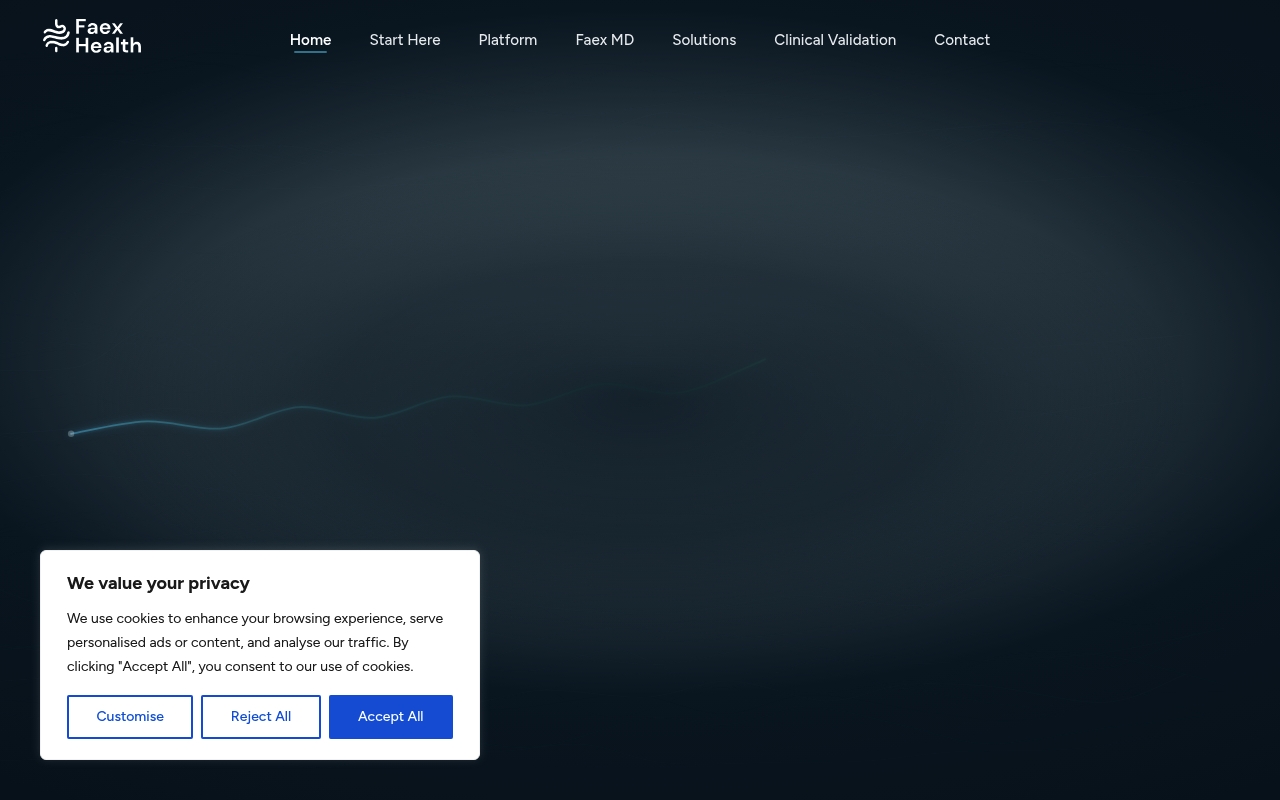 Faex Health website