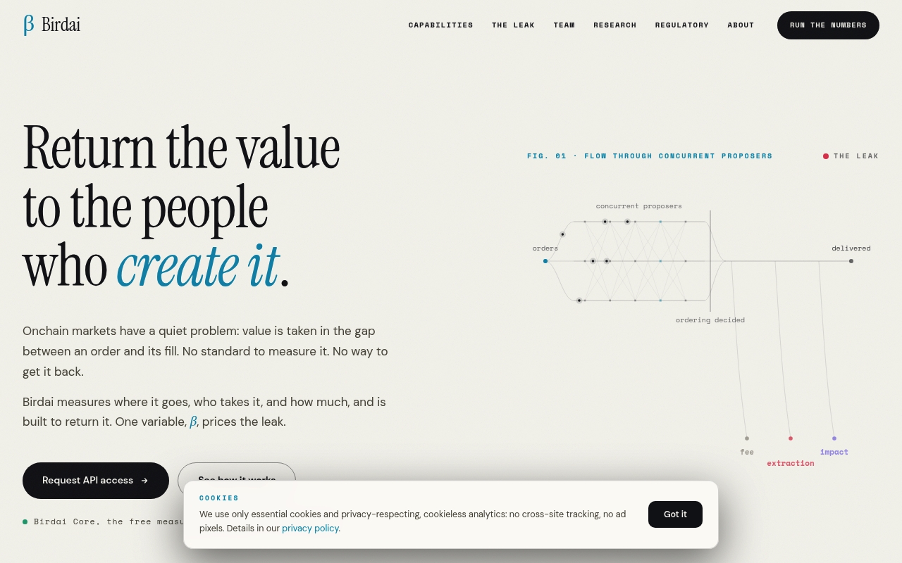 Birdai Labs website