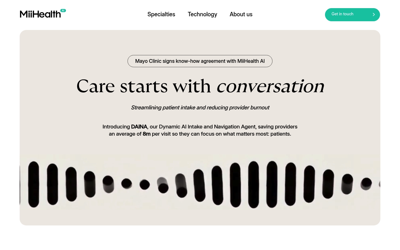 MiiHealth website