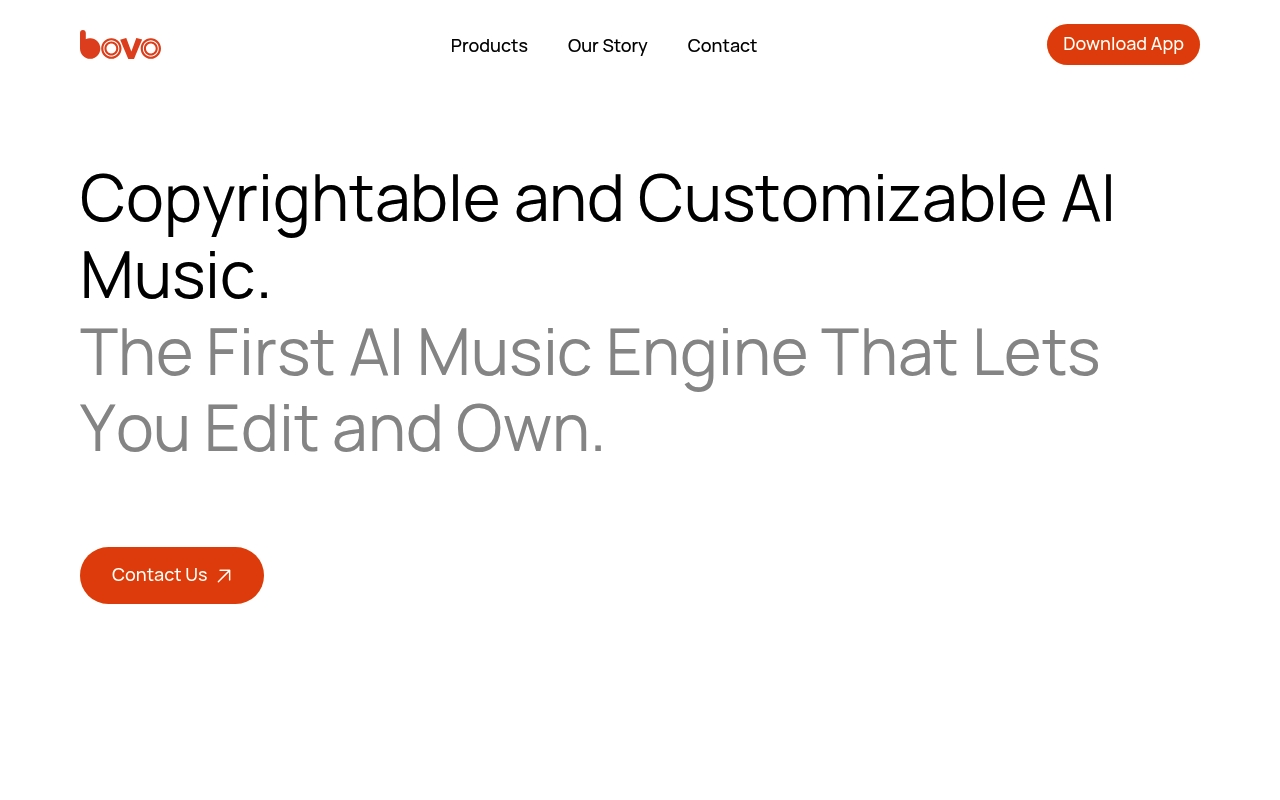 Bovo Music website