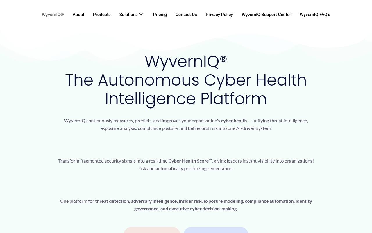 WyvernIQ website