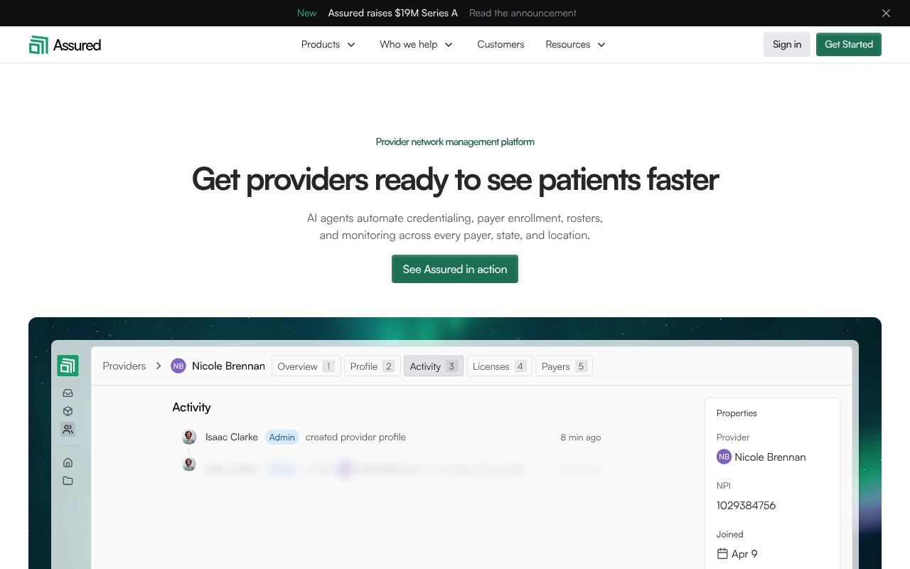 Assured Health website