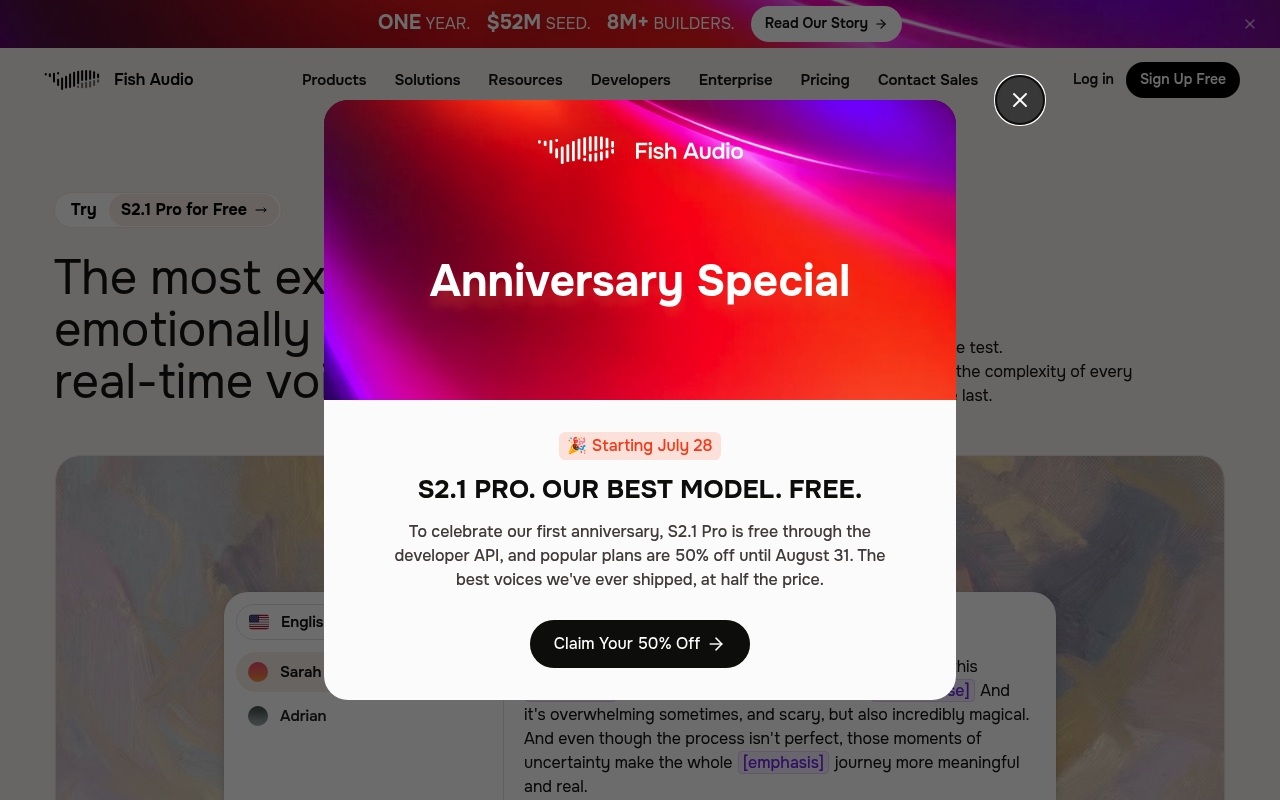 Fish Audio website