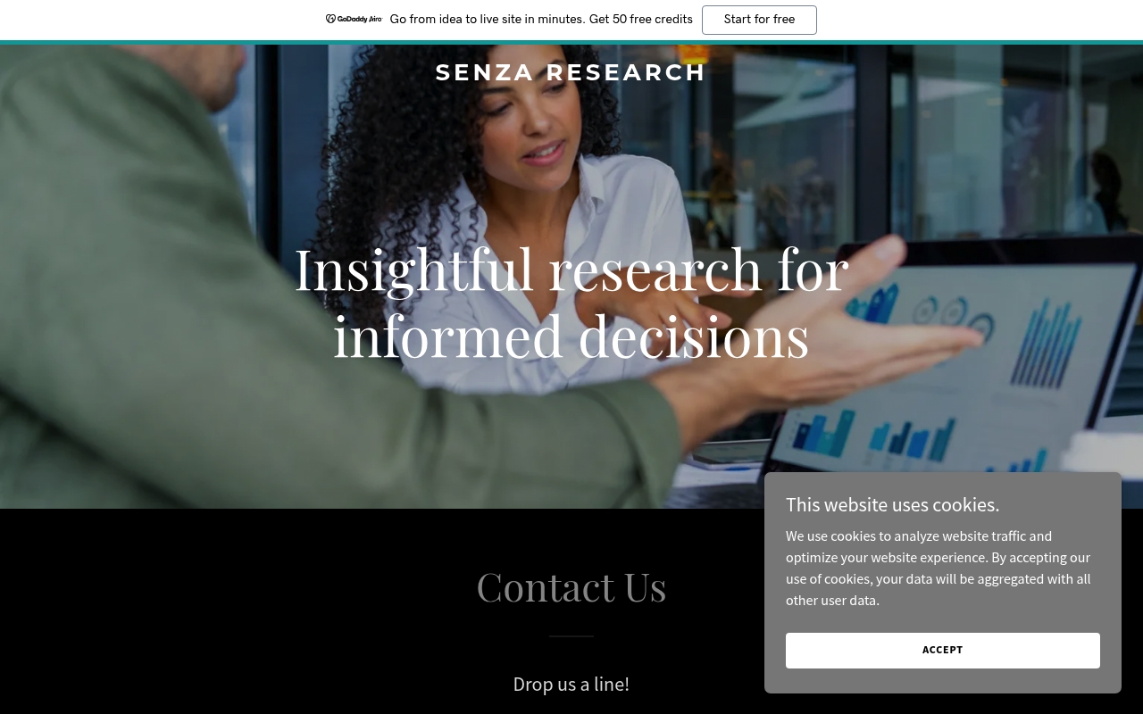 Senza Research website