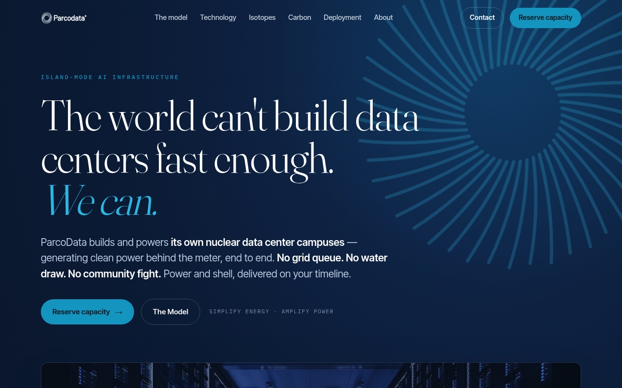 Parcodata website