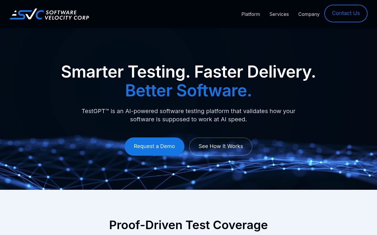 Software Velocity website