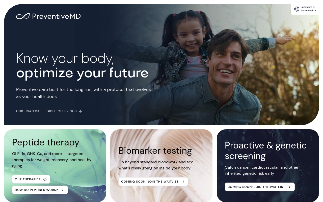 PreventiveMD website