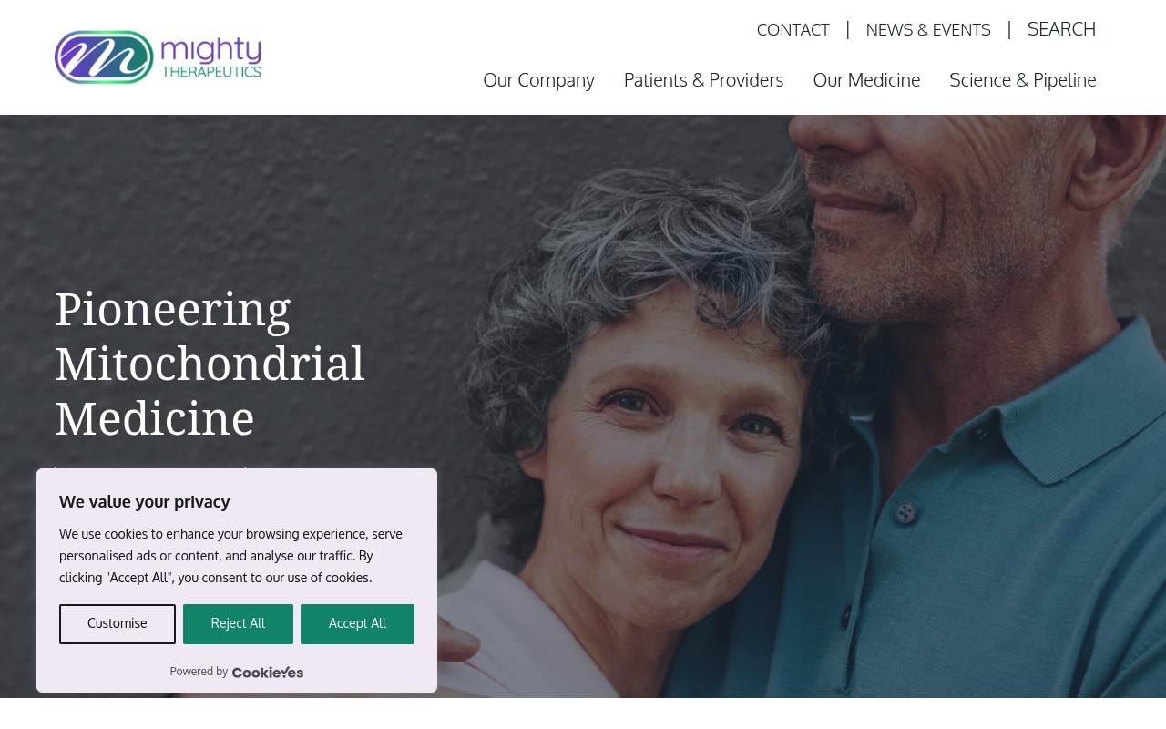 Mighty Therapeutics website