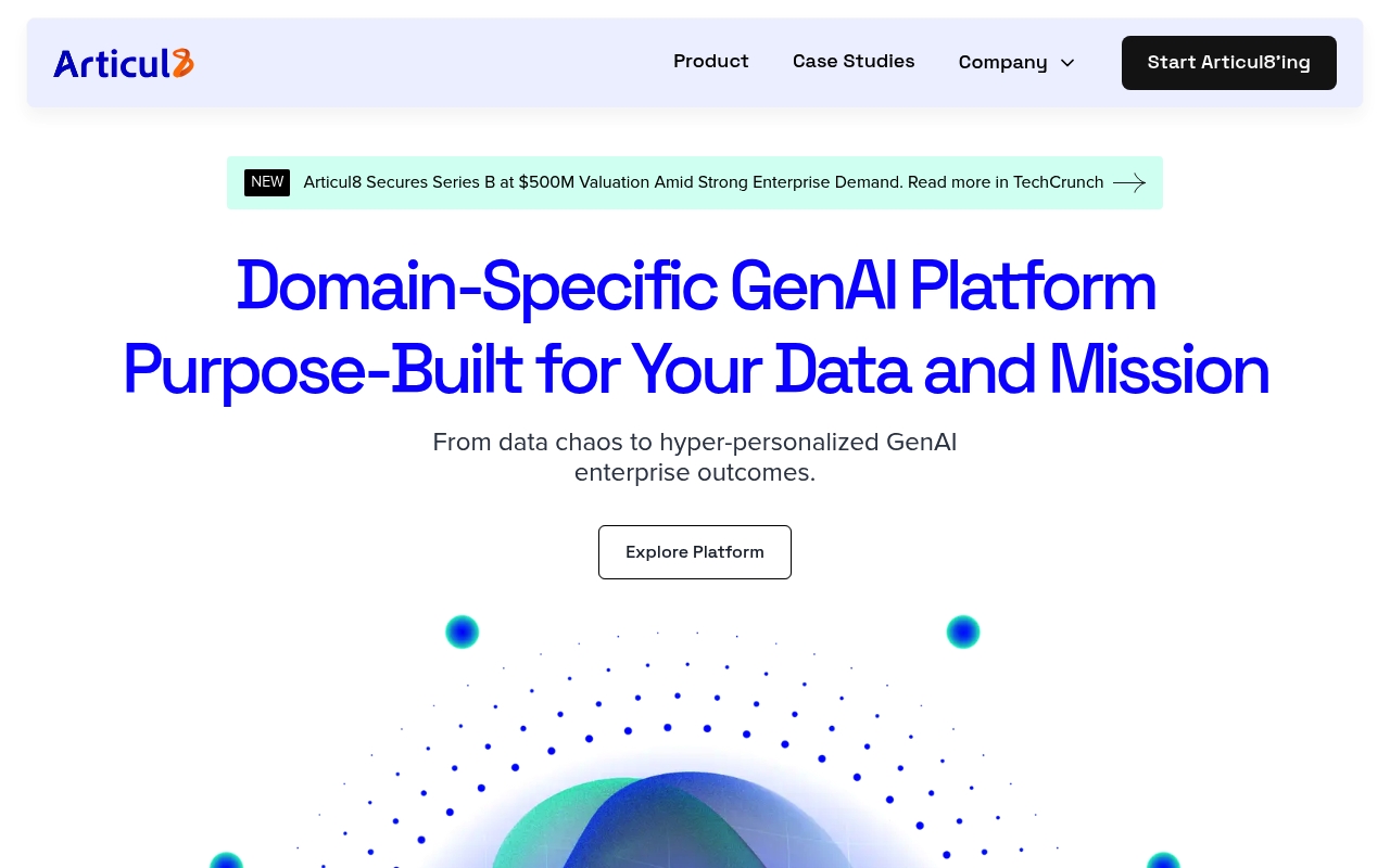 Articul8 AI website