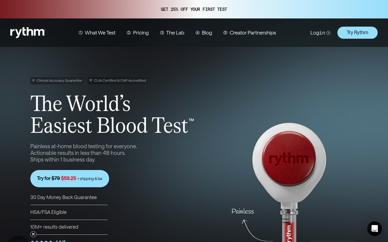 Rythm Health website