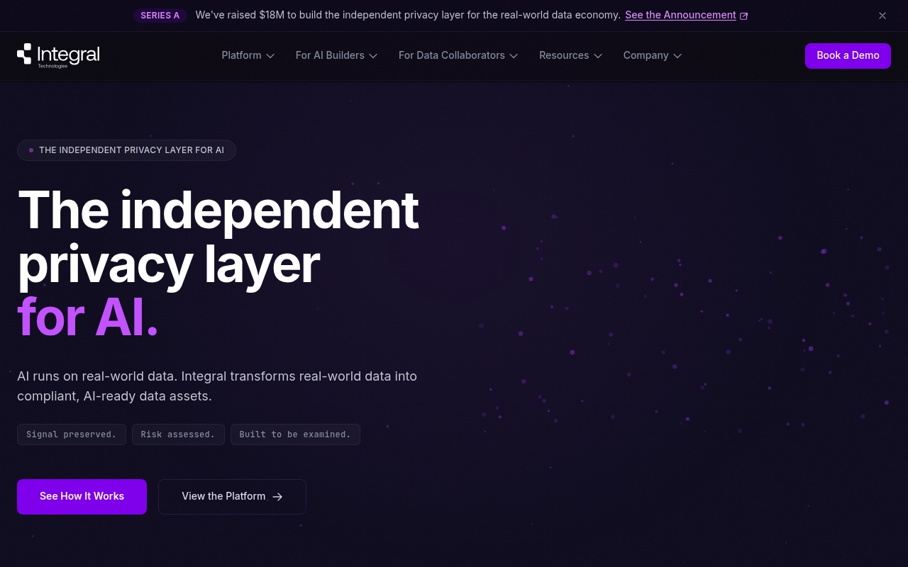 Integral Privacy Technologies website