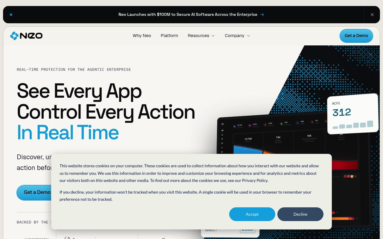 Neo Security website