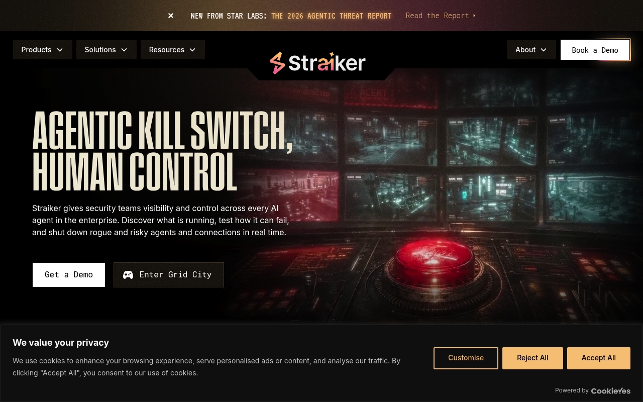 Straiker website