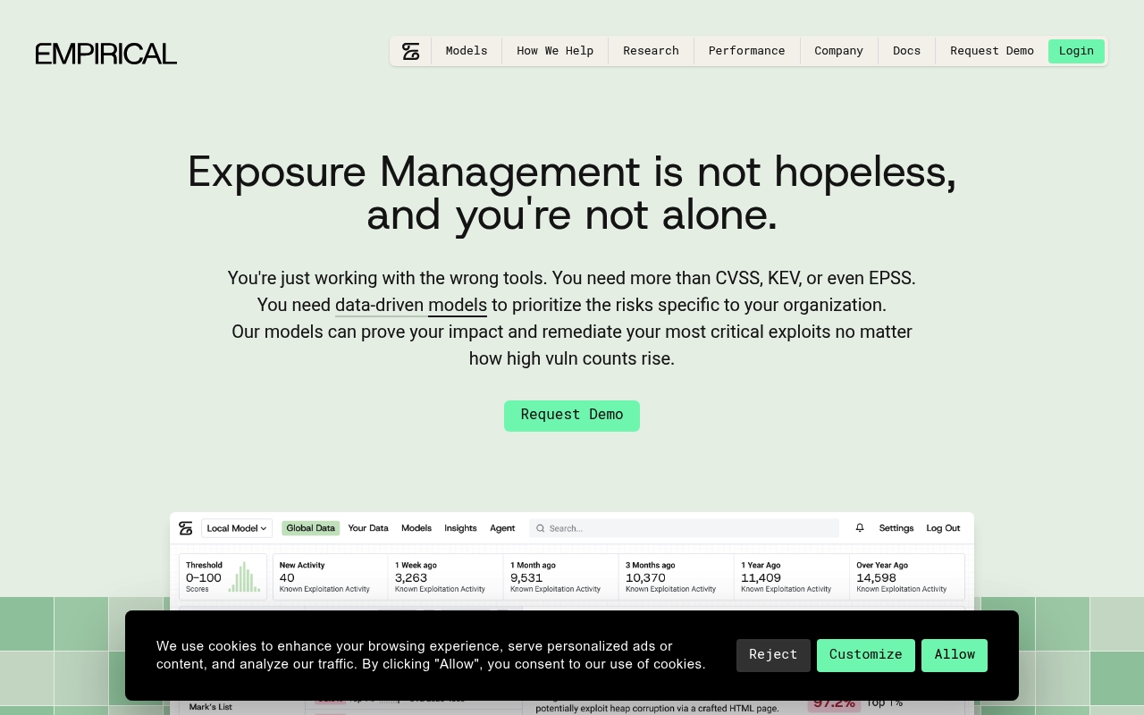 Empirical Security website