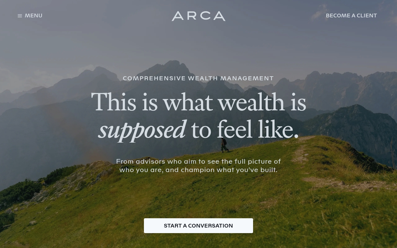 Arca website