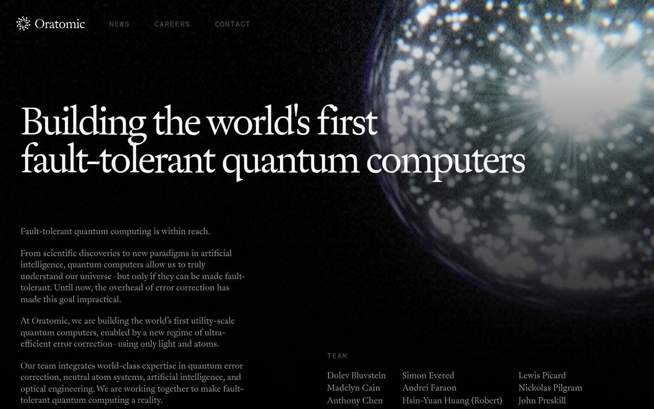 Oratomic website