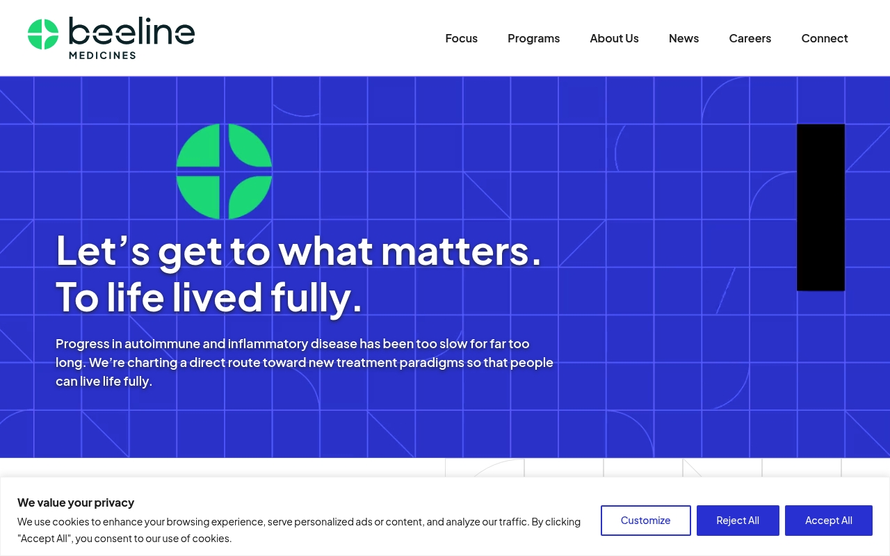 Beeline Medicines website