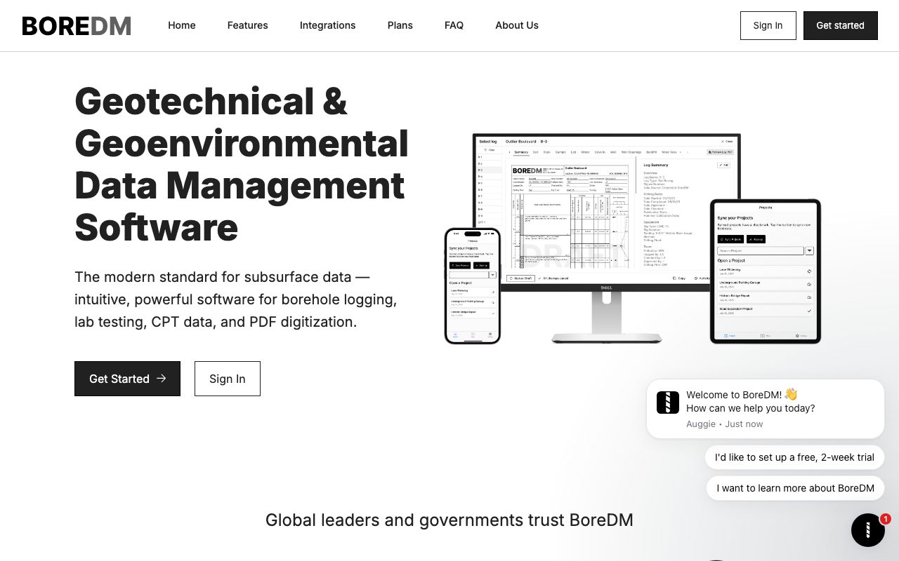 BoreDM website