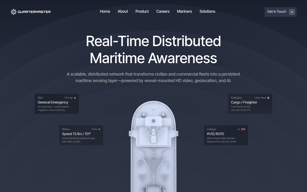 Quartermaster AI website