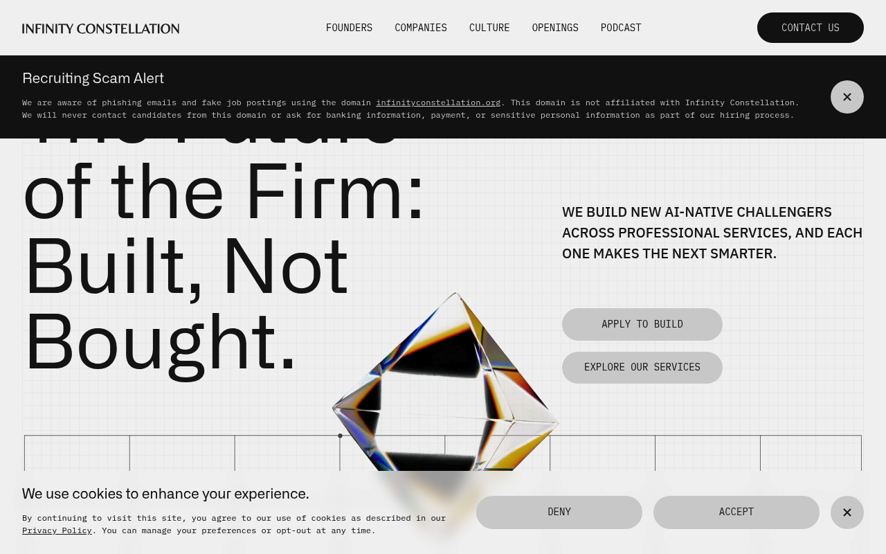 Infinity Constellation website