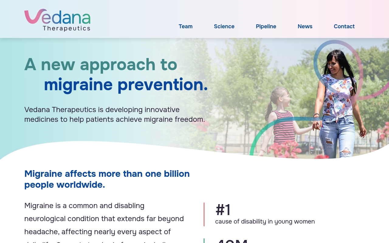 Vedana Therapeutics website