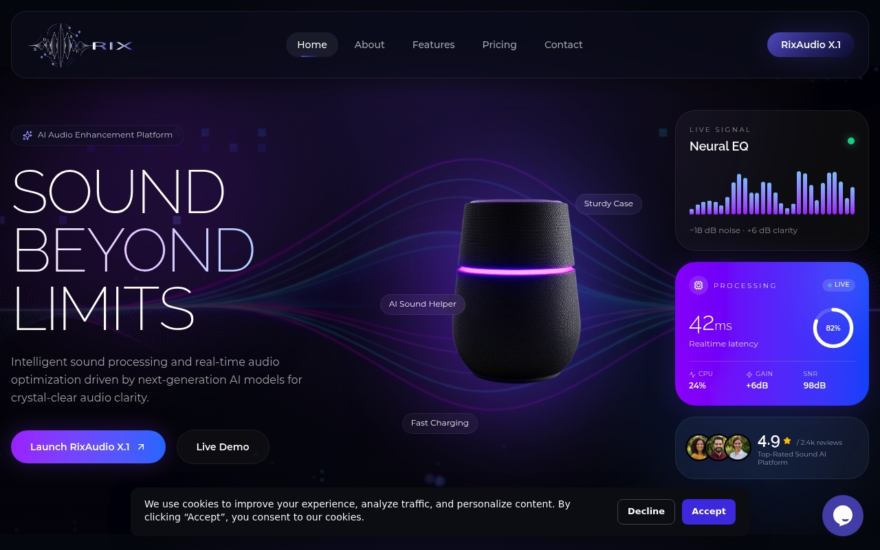 SoundRix Audio Labs website
