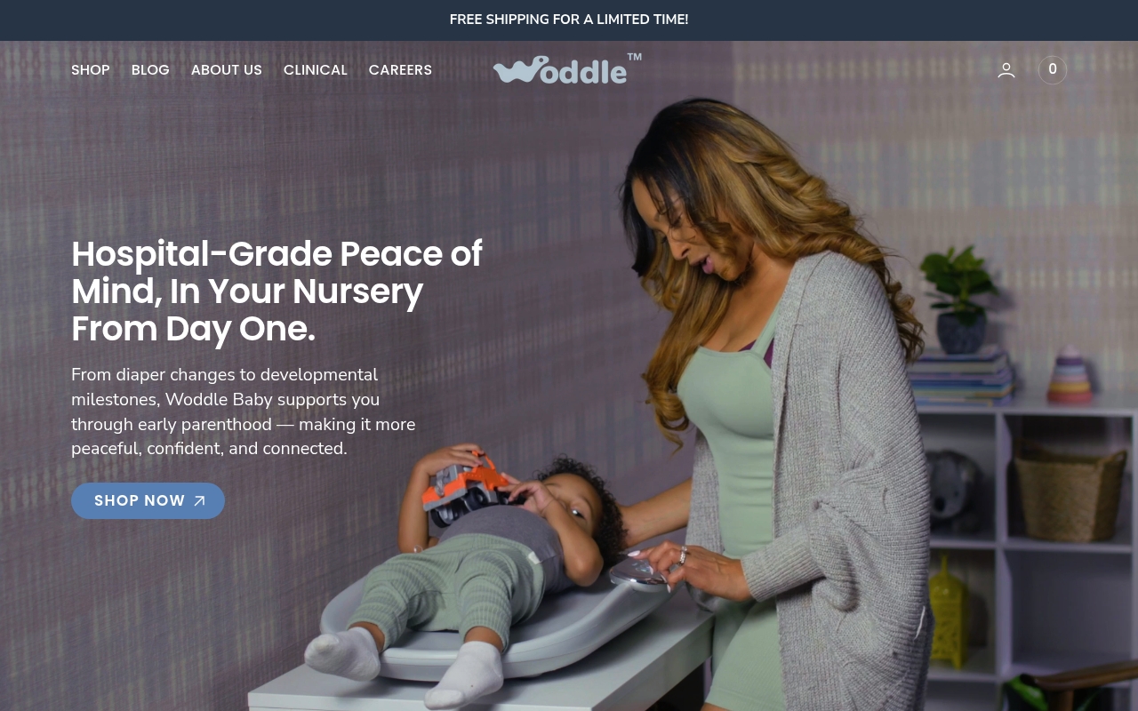 Woddle Baby website